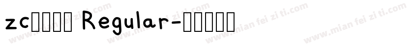 zc0005 Regular字体转换